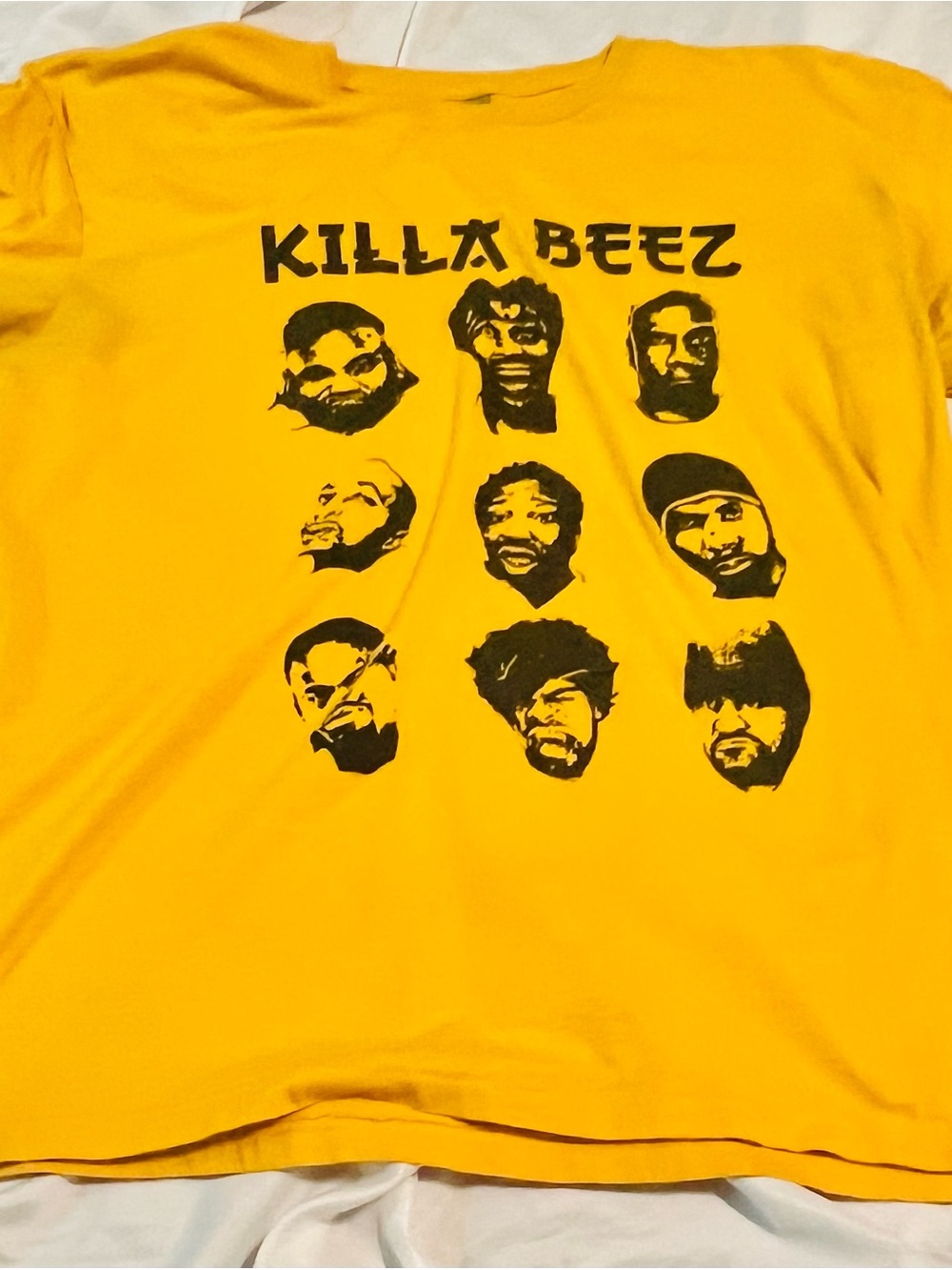 Wu Tang Killa Beez Yellow Graphic VTG Tee XL